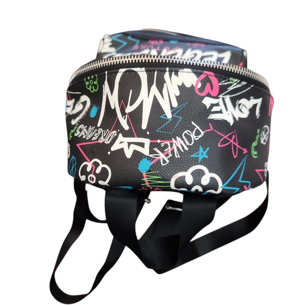 Skinny Dip Black 'Legend' Graphic Mini Backpack - Casual Women’s Bag - Picture 7 of 9